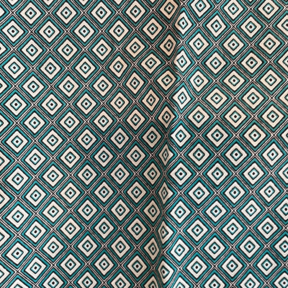 Roz and Ali pants teal pattern size  10 zip fly with two pockets on back - Picture 3 of 5